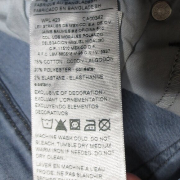 LEVI’S DENIZEN womens JEANS blue DENIM modern SKINNY SIZE 12M 31X29 - Picture 7 of 13